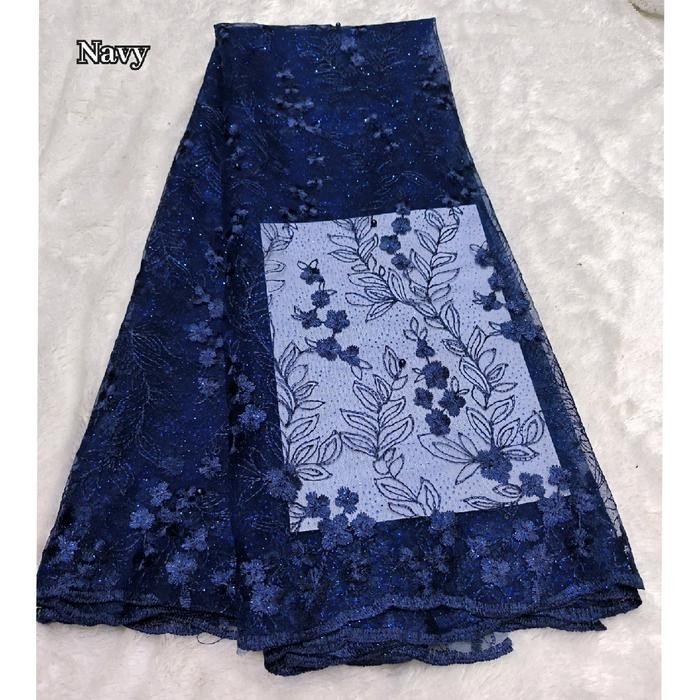 Pilihan- Bahan Kain Brokat Brukat Meteran Mewah/ Kain Tile Akar Mutiara Gliter/ Kian Tulle