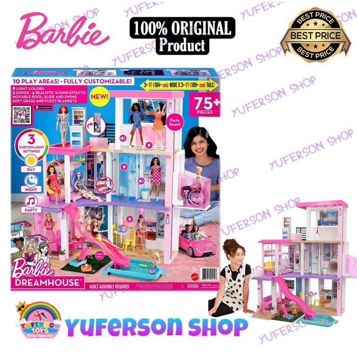 Barbie Dreamhouse Doll House Playset Barbie House With 75+ Accesssori