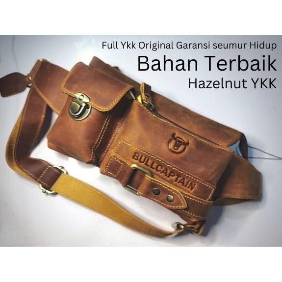 Ready Tas Kulit Asli Bulls Captain Original