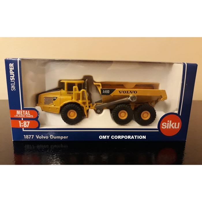 Pilihan- Diecast Alat Berat Truck Siku Volvo Dumper 1/87 Full Besi Ban Karet