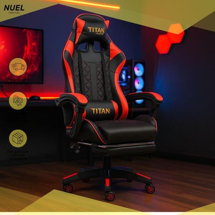 NUEL Kursi Gaming / Gaming Chair / Titan Gaming Chair KG-850