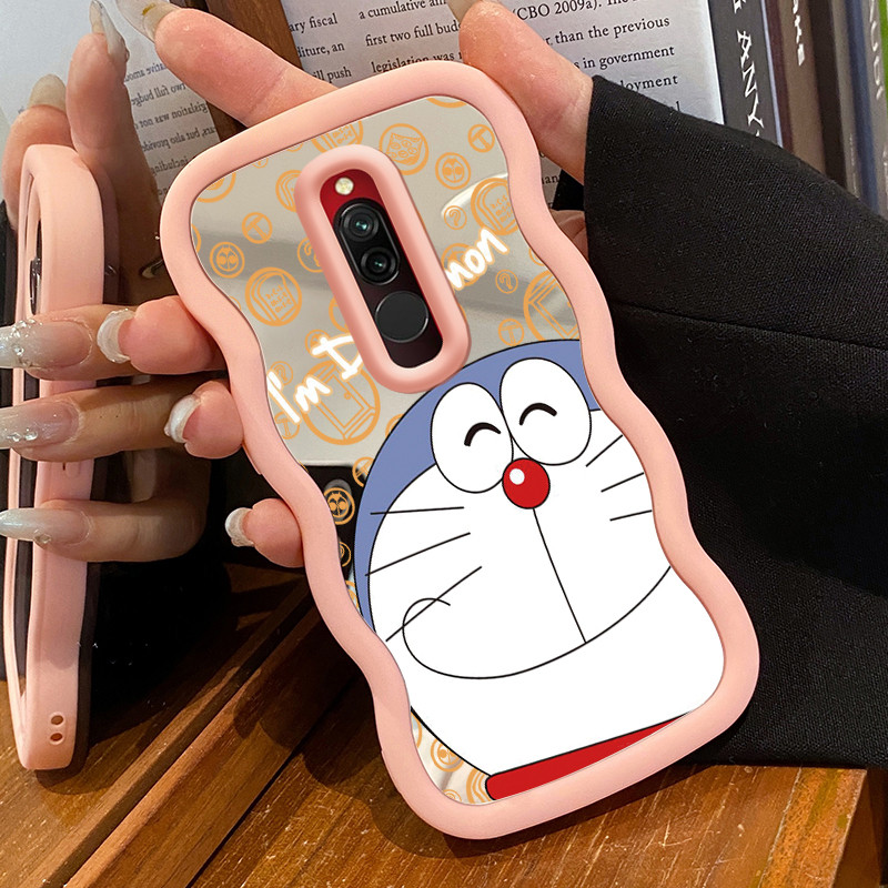 Casing HP Untuk Xiaomi Redmi 8 Case Kucing mesin yang imut Macaron Softcase Silikon Kasing Cream Gel