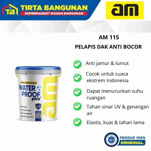 AM 115 WATERPROOFING / PELAPIS ANTI BOCOR DARK GREY 4 KG