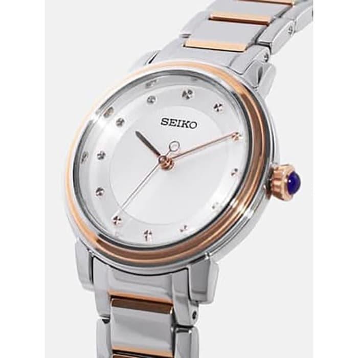 Jam Tangan Wanita Seiko Ladies Srz480P1Crystal Rose Gold Bracelet