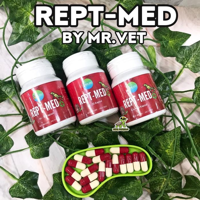 REPTMED OBAT REPTIL KURA DARAT KURA AIR SULCATA LEMAS PILEK SAKIT