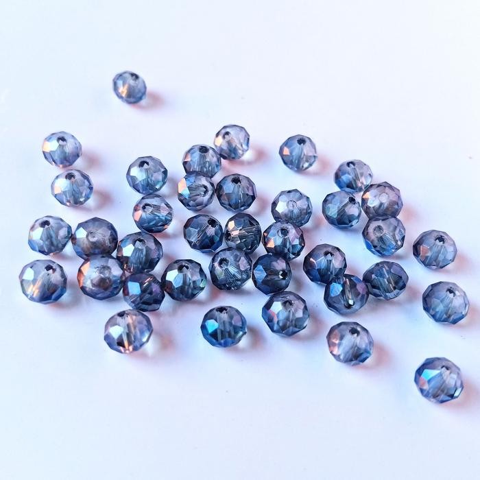 

New kristal ceko bulat manik payet kristal beads ukuran 6mm per 40 pcs crystal glass bead beads set