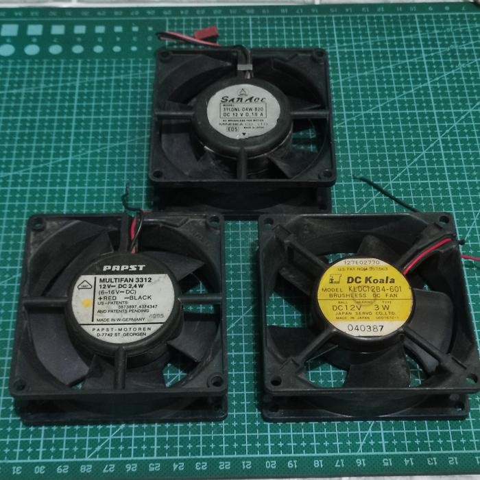 FAN DC BALL BEARING BUILD UP ORIGINAL FAN 12V DC 9CM