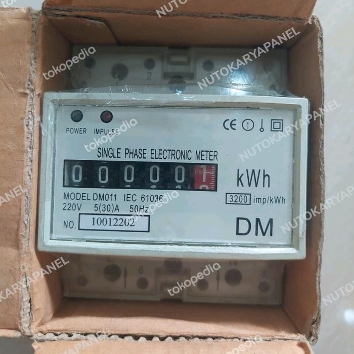 Bisa Spk! Kwh Singel Phase Dm011 220V 5(30)A Dm