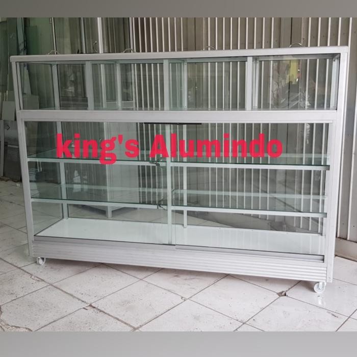 etalase beras 1,5 meter / etalase beras untuk sembako / etalase beras