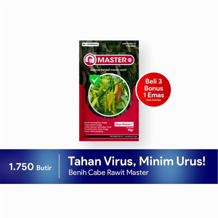 SIAPKIRIM 1 MASTER / benih bibit cabe rawit unggul cabai merah READY STOCK