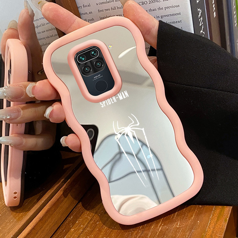 Casing Untuk Xiaomi Redmi Note 9 Pro Note 9s Case Casing HP Pola bekas kaki dan laba-laba Kesing Kas