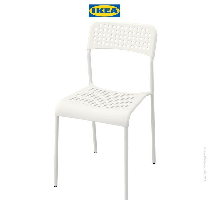 IKEA ADDE Kursi Minimalis dengan Sandaran Punggung - Putih