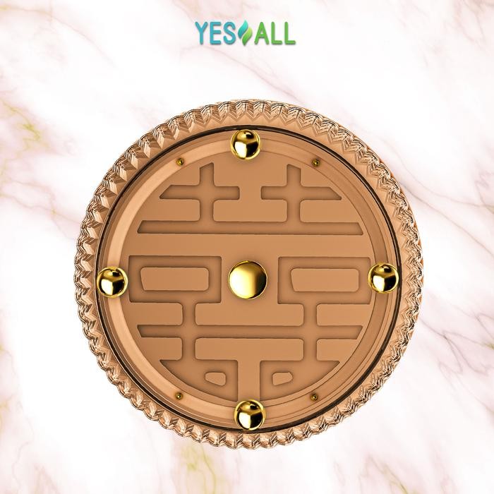 FCR0  Yesall Rak Kosmetik Aesthetic Tempat Make Up - Amber Gold Aesthetic Tray Aesthetic Rak