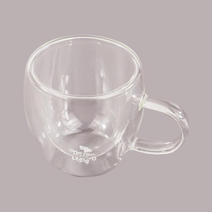 FCR0  Gelas Kopi Double Wall Tahan Panas 150Ml / Gelas Cappucino Latte