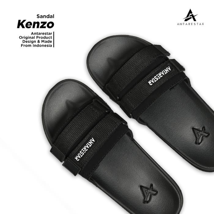 Eiger - Sendal Slip On Black Premium Series Sandal Shoes Pria Karet Selop