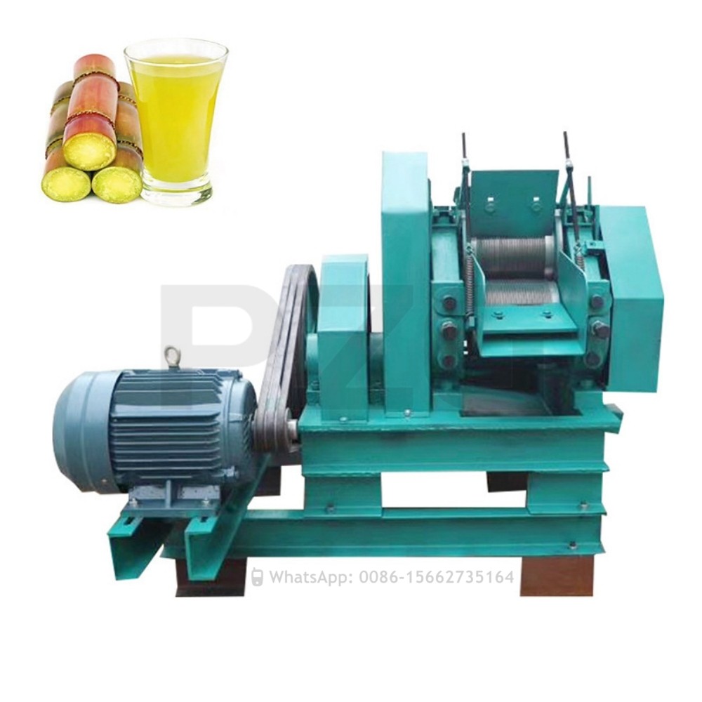 1000kg Per Hour Sugar Cane Press Juice Extractor Machine Sugar Cane Juicer Crusher Machine Sugarcane