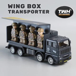TWH MAINAN MOBIL BOX / WINGBOX WINGS TRUCK TRANSPORTER INERTIA HADIAH & KOLEKSI COCOK UNTUK HOTWHEEL