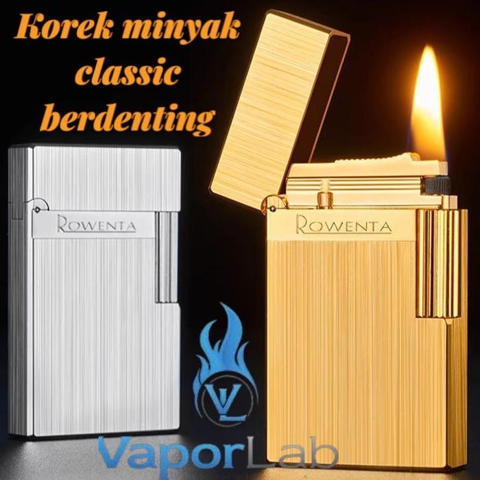 korek api sumbu classic roda ada denting ROWENTA original vintage clasaic oil kerosene lighter R10