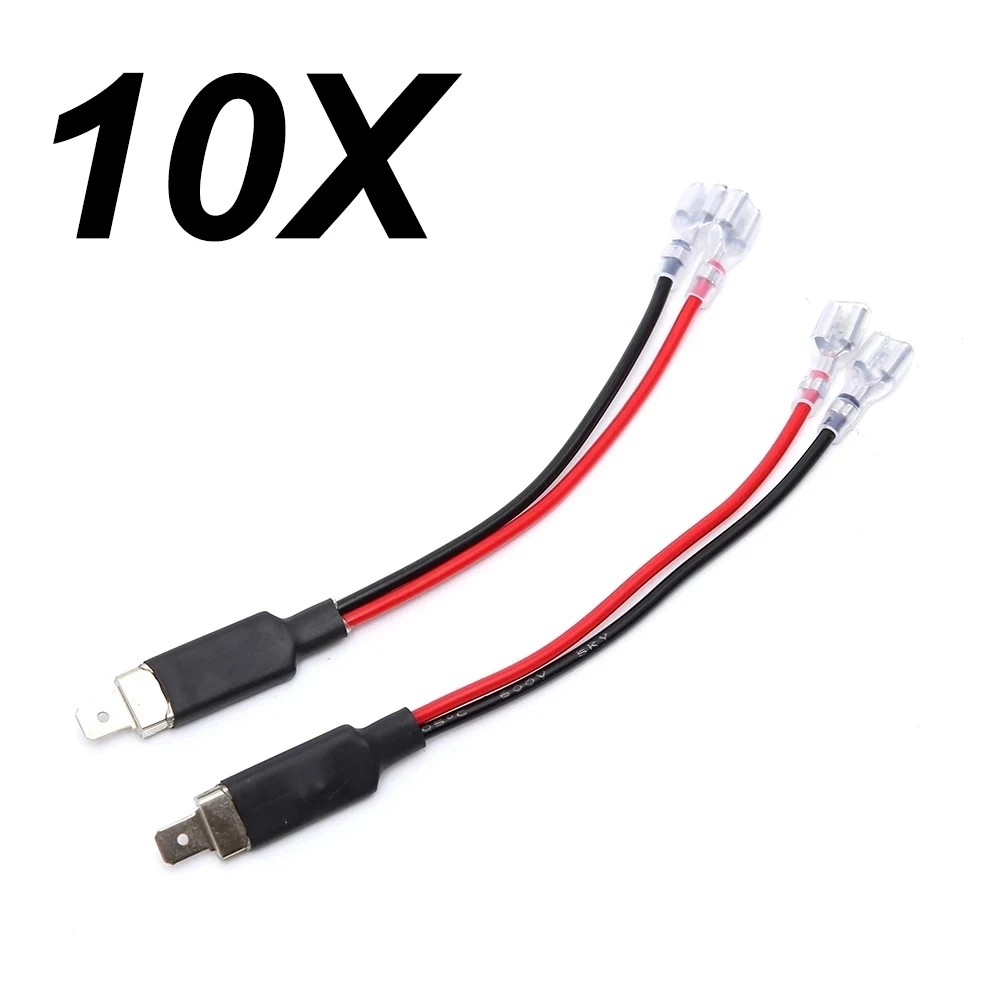 10X LED H1 Replacement Single Converter Wiring Connector Cable Conversion Lines Adapter Holder HID H