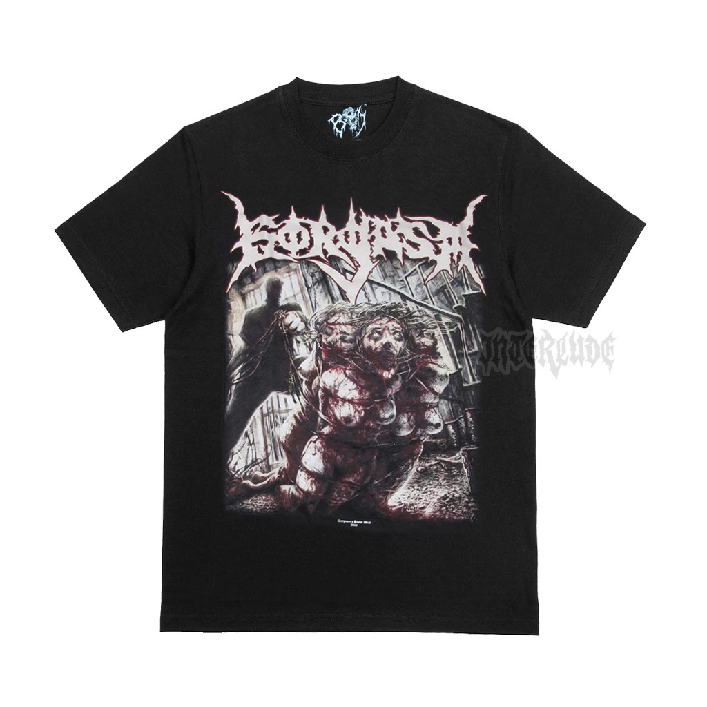 T-SHIRT - GORGASM - SADICHIST - BRUTALMIND kaos band brutal death metal Indonesia