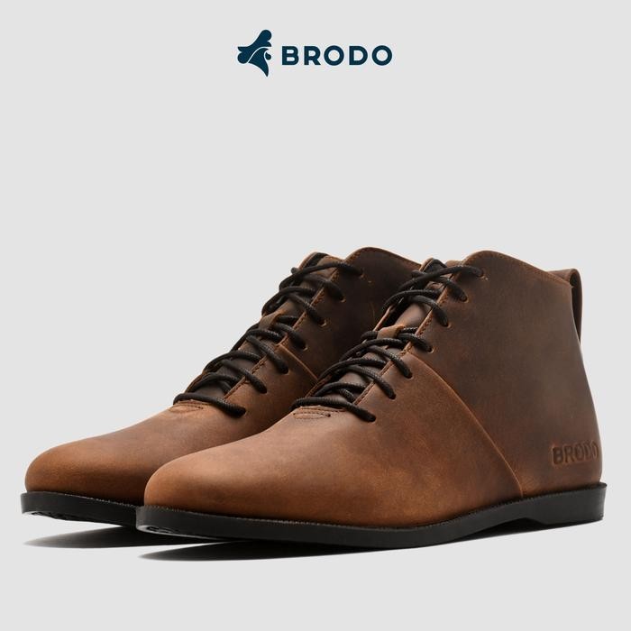 fwxh-Brodo - Sepatu Signore Dark Choco Bs