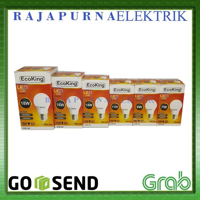 e4n7- Lampu Led 18W - 18 Watt Ecoking Super Terang - Tahan Lama