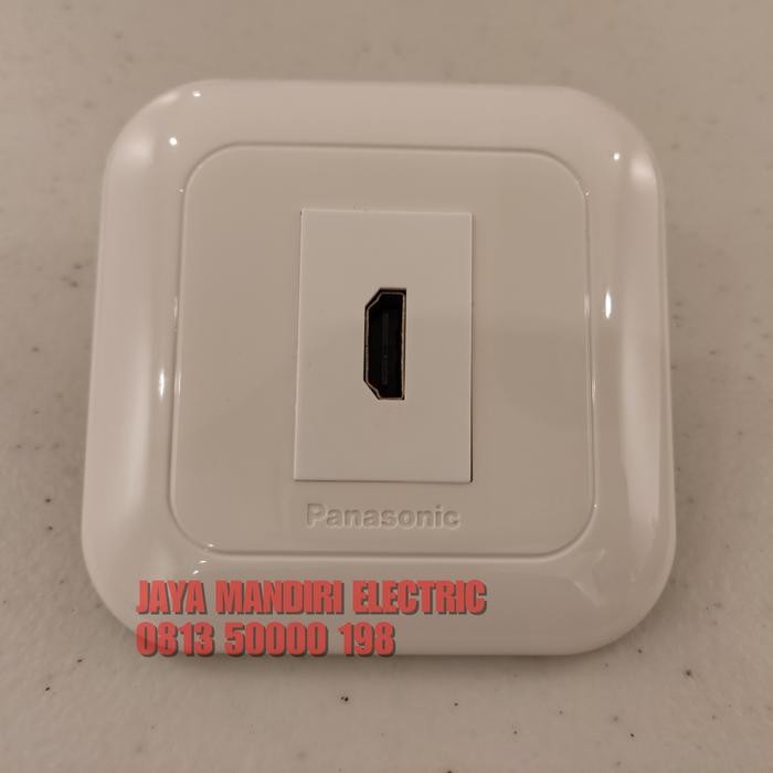 OUTLET HDMI PANASONIC WHITE TANPA KABEL / PORT HDMI PANASONIC