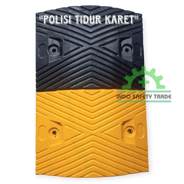 Rubber Speedhump 50Cm Polisi Tidur Karet Solid Kuat Tinggi 5Cm