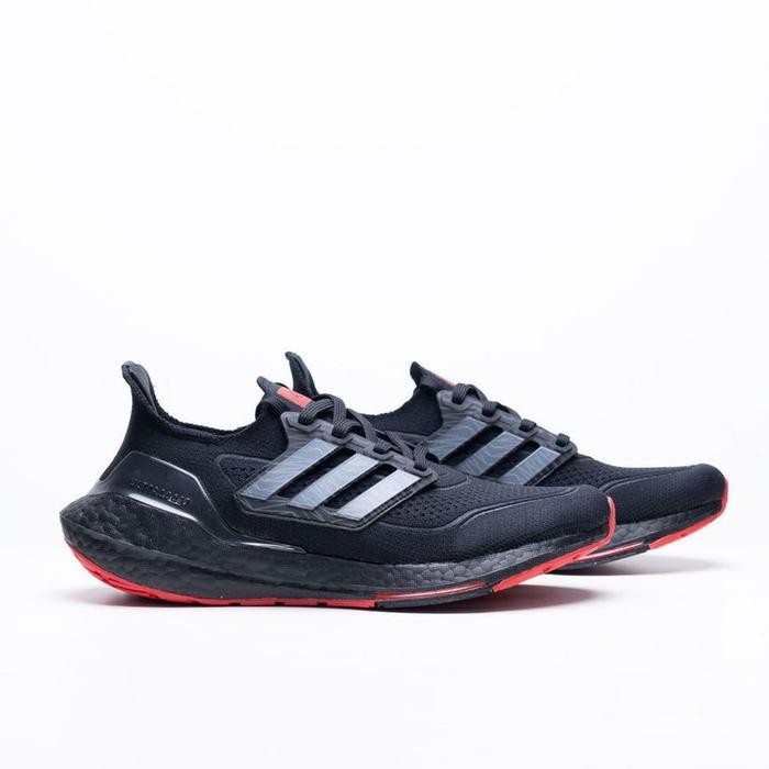 STOK TERBATAS  ADIDAS ULTRABOOST 21 ARSENAL X 424 BLACK RED TERJANGKAU