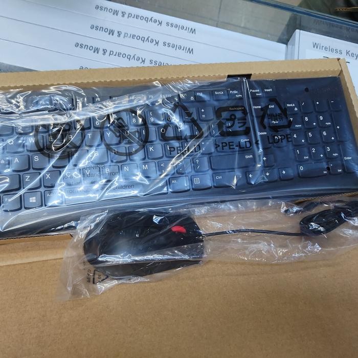 Terlaris keyboard PC AIO Lenovo + mouse Lenovo ORIGINAL SALE