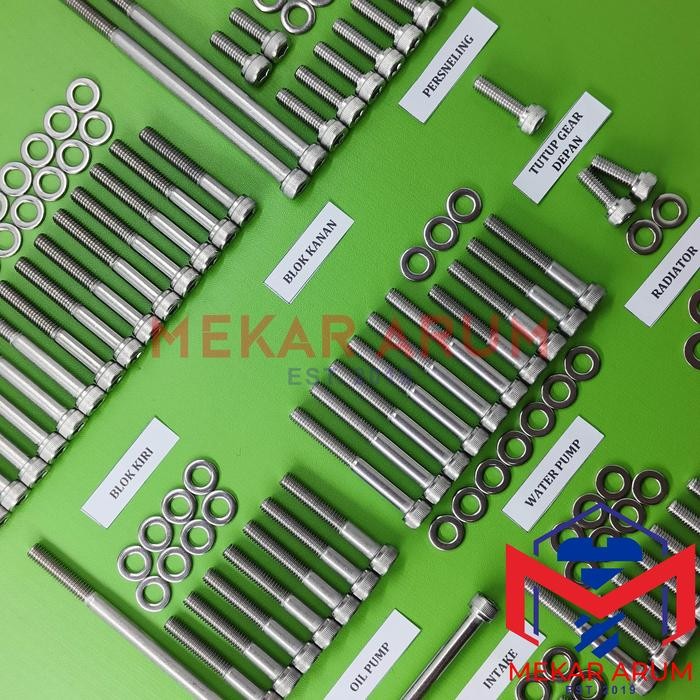 Baut Mesin Yamaha Vixion Old FZ150 THN 2007-2011 Kunci L Stainless steel 304