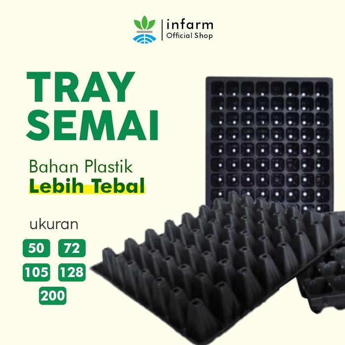 INFARM - Tray Semai Pot Semai untuk Media Tanam dan Tanaman Bibit Benih Pot Semai Bahan Plastik