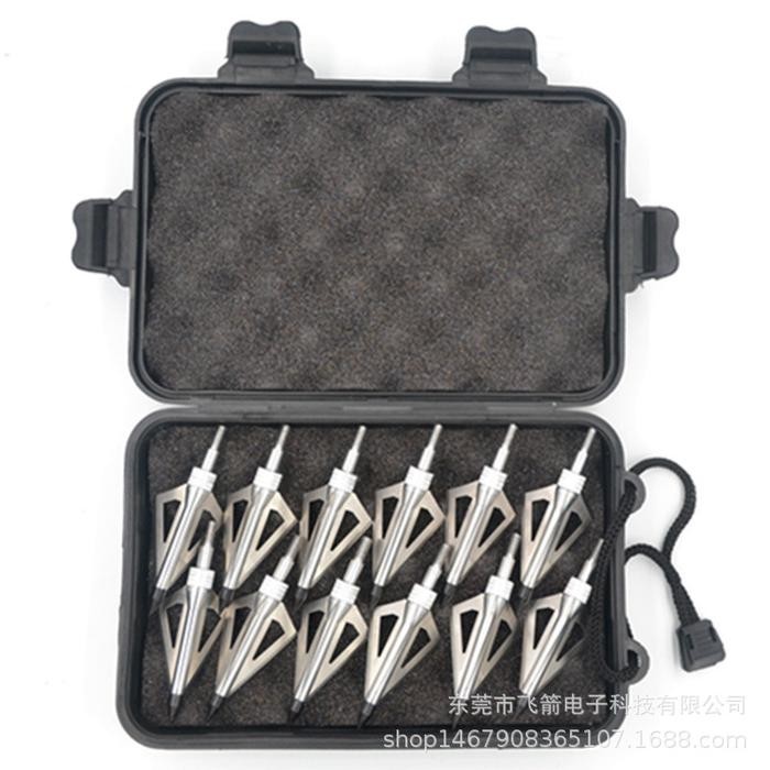 Arrow Broadhead Silet 3 Mata + Box - Point Anak Panah Berburu Tajam Promo 