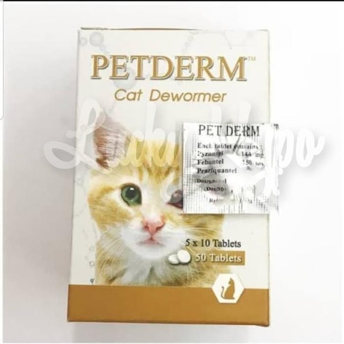 k5hc- Pet Derm Cat Obat Cacing Kucing