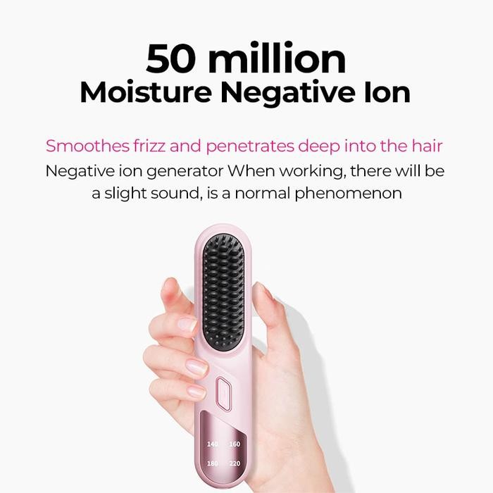 8son- Vanda'S ChoiceStypro Hair Straightener Brush - Sisir Catokan Pelurus Rambut