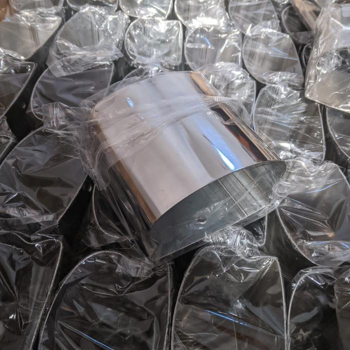 Lansungkirim- Sambungan Stainless Pegangan Pvc Profil Kayu Railing Tangga Stainless