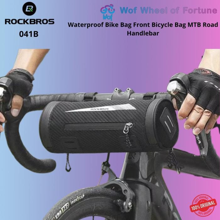 Wimcycle United - Rockbros 041B Tas Sepeda Bag Front Handlebar Rainproof Mtb, Seli