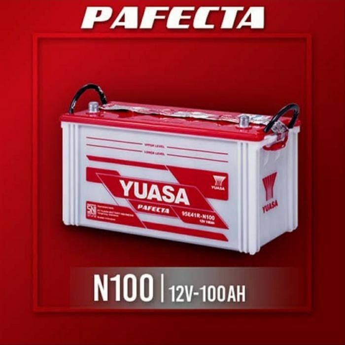 Aki Mobil Daihatsu Taft N100 Yuasa Pafecta 12V 100Ah Aki Basah