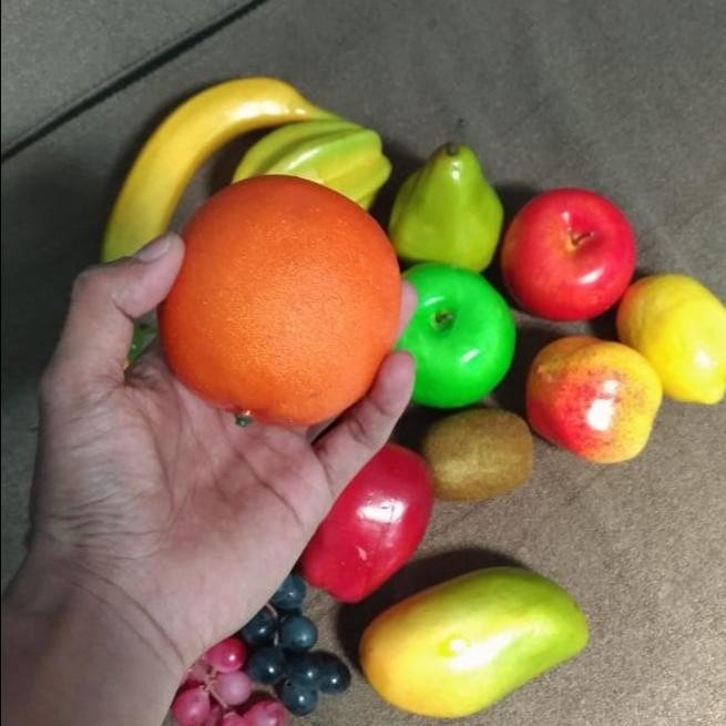 buah hias tiruan buah buahan palsu hiasan meja dekorasi