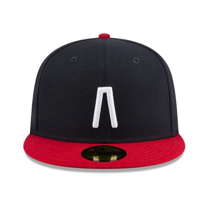 Topi Fear of God (FOG) x New Era 59Fifty MLB Generic Logo Navy Red Fitted Cap