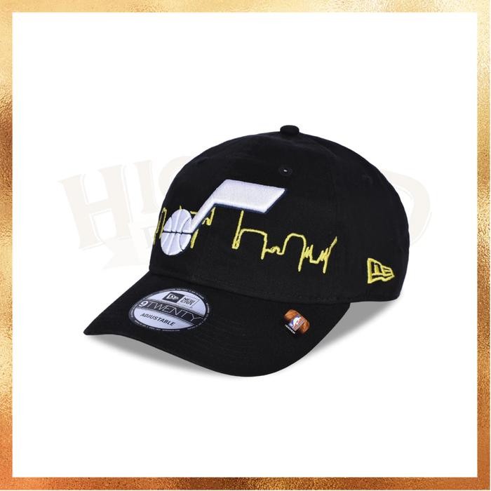 Topi New Era NBA Utah Jazz Black 9TWENTY Dad Cap 100% Original