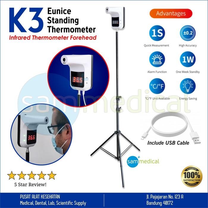 gktu- Eunice K3 Standing Thermometer Infrared Forehead