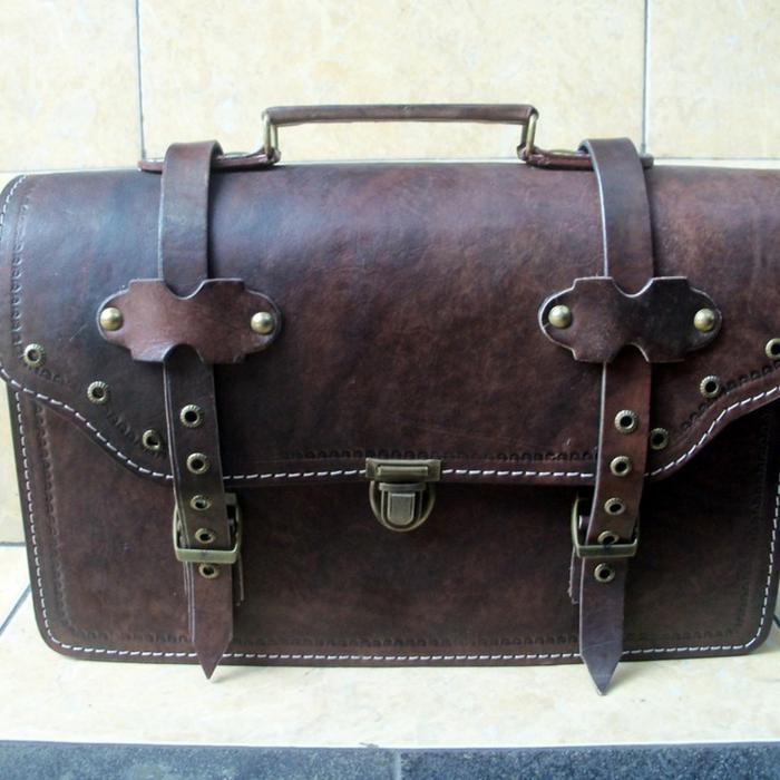 Tas Onthel Kulit Tas Samping Boncengan Onthel Tas Sepeda Onthel Kulit Asli Tas Bagasi Onthel Terbaru
