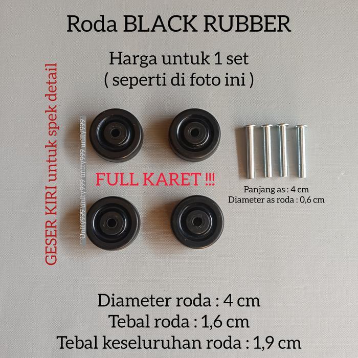 Roda Koper Roda Pengganti Roda Single Karet Roda Sparepart Koper Roda Terpercaya