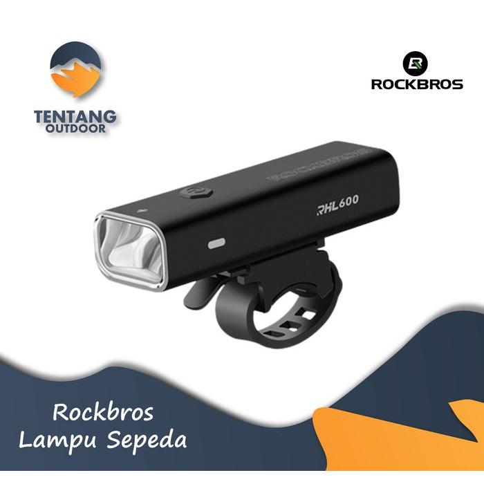 Lampu Senter Rockbros 24710002001 600Lm Usb Rechargeable Flashlight Terbaru 