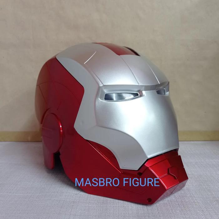 HOT SALE HELMET THE AVENGERS IRON MAN MARK 5 HELM IRONMAN SENSOR LED 1/1 TERMURAH