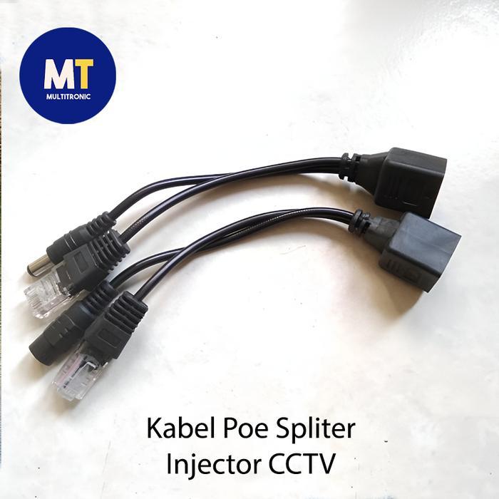 KABEL POE SPLITER INJECTOR CCTV IP CAMERA CABLE LAN (1 SET)