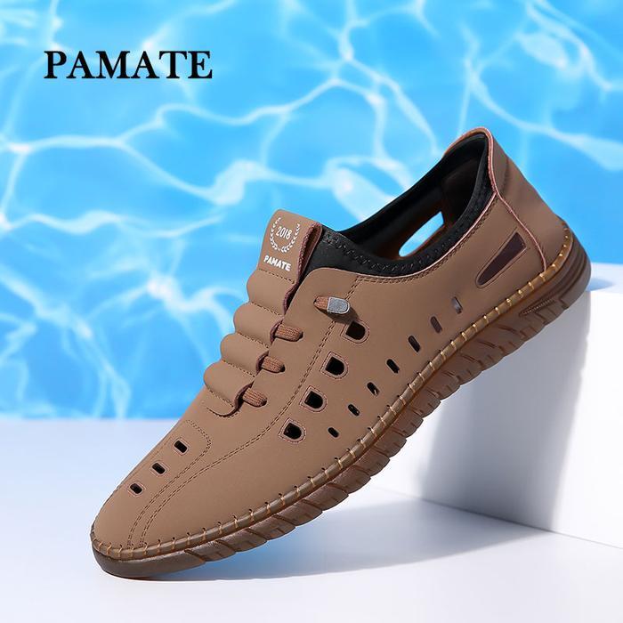 [Pamate]Sepatu Casual Slip On Pria Anti Slip Nyaman Sepanjang Hari, Tahan Lama & Elegan Flat Shoes