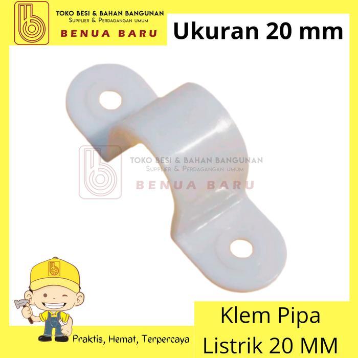 Terbaru Klem Pipa Listrik 20 Mm / Klem Pipa Conduit 20 Mm / Clem Pipa Listrik 20 Mm