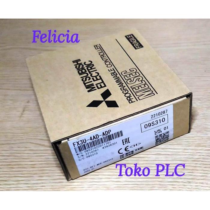 Fx3U-4Ad-Adp Plc Mitsubishi Fx3U4Adadp Fx3U 4Ad Adp Analog Input Module Fx3U-4Ad Adp